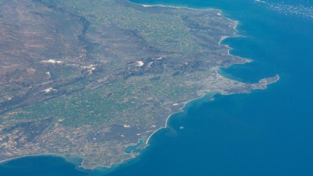NASA image: The coastal region of South Africa