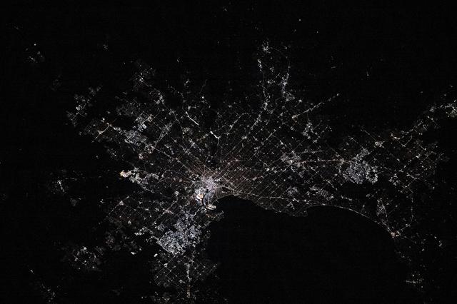 NASA image: The city lights of Melbourne, Australia