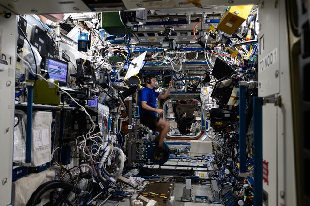 NASA image: Astronauts Matthew Dominick and Jeanette Epps are pictured during a variety of activities