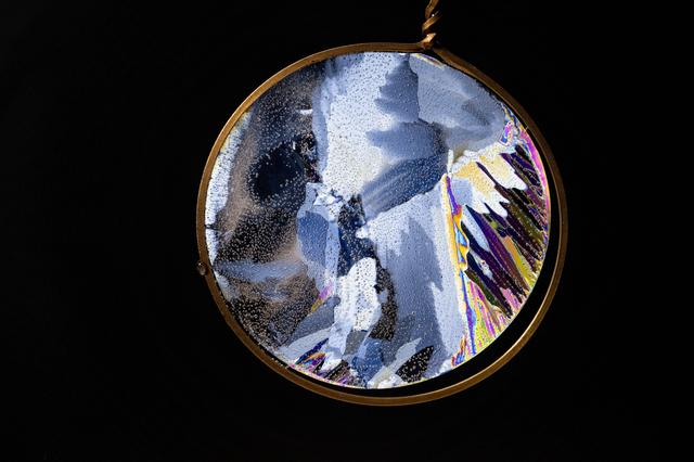 NASA image: Thin Wafers of Water Ice in Microgravity