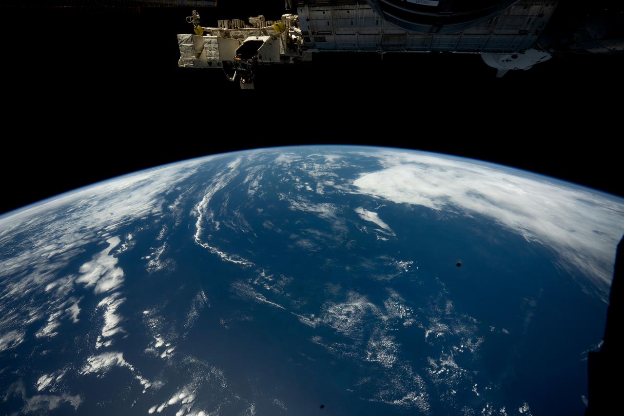 iss072e143657 (Nov. 1, 2024) -- The International Space Station soared 264 miles above the South Atlantic Ocean off the coast of Uruguay as this photograph was taken.