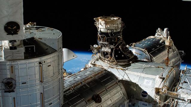 NASA image: The unoccupied space-facing port on the Harmony module