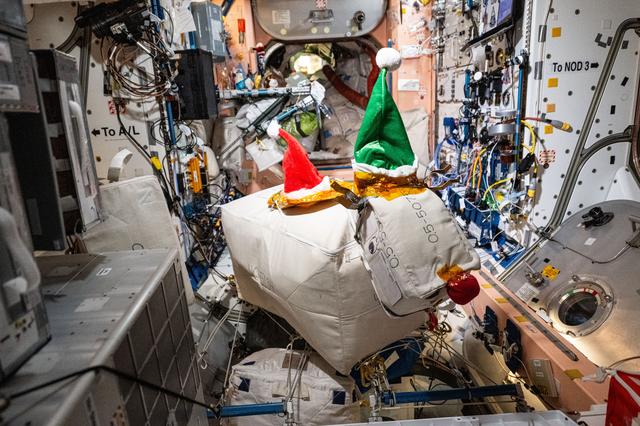 NASA image: The Expedition 72 crew is getting into the Christmas spirit