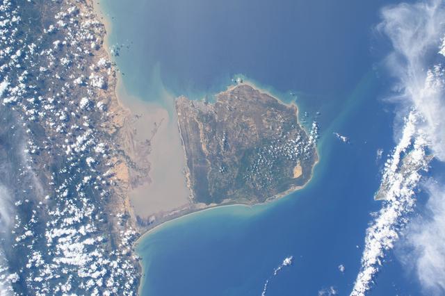 NASA image: Venezuala's Falcón Municipality on the coast of the Caribbean Sea