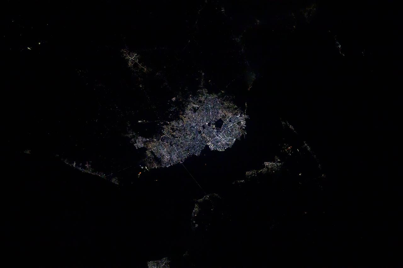 iss072e398901 (Dec. 19, 2024) --- The city lights of Maracaibo, Venezuela, with a population of 2.66 million residents on the strait between Lake Maracaibo and the Gulf of Venezuela, are pictured at approximately 3:28 a.m. local time from the International Space Station as it orbited 255 miles above.