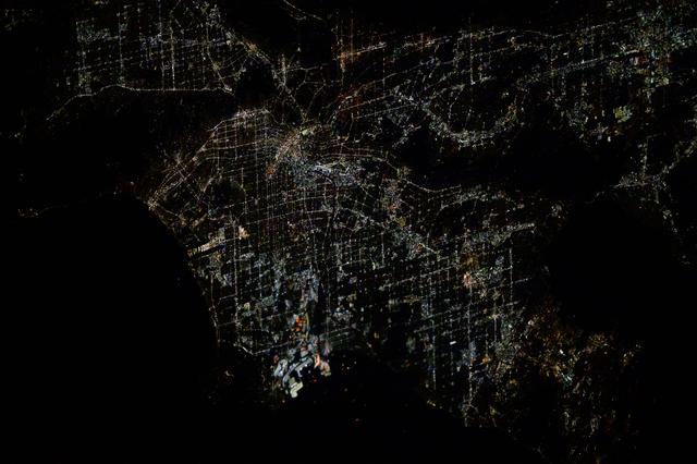 NASA image: The city lights of Los Angeles, California