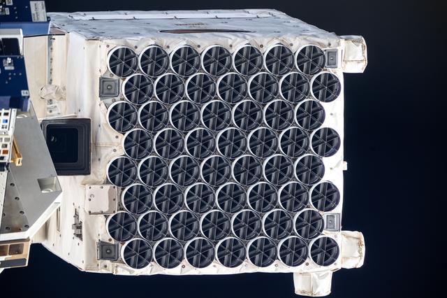 NASA image: The NICER X-ray telescope pictured on the International Space Station