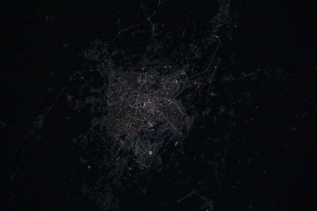 NASA image: The city lights of Tashkent, Uzbekistan's capital and most populous city