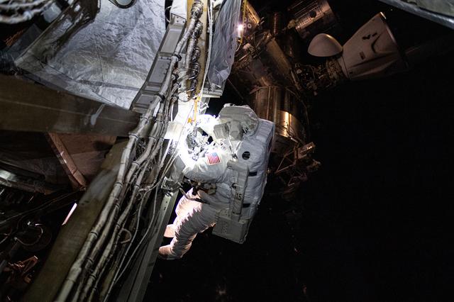 NASA image: Astronaut Suni Williams is pictured during a six-hour spacewalk