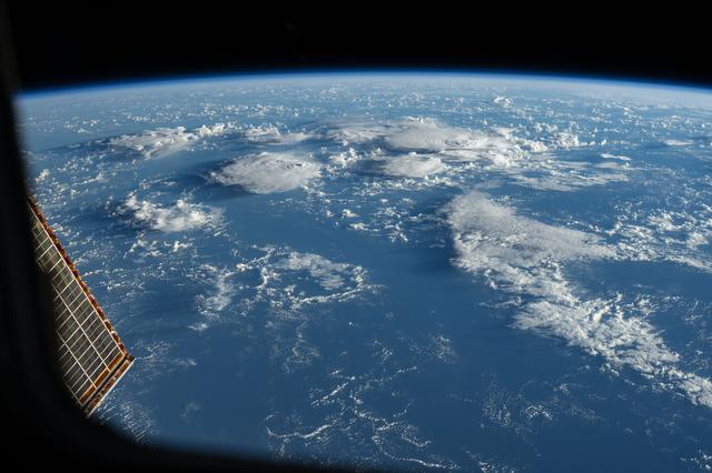 NASA image: Storm clouds rise above the South Pacific Ocean northwest of New Zealand