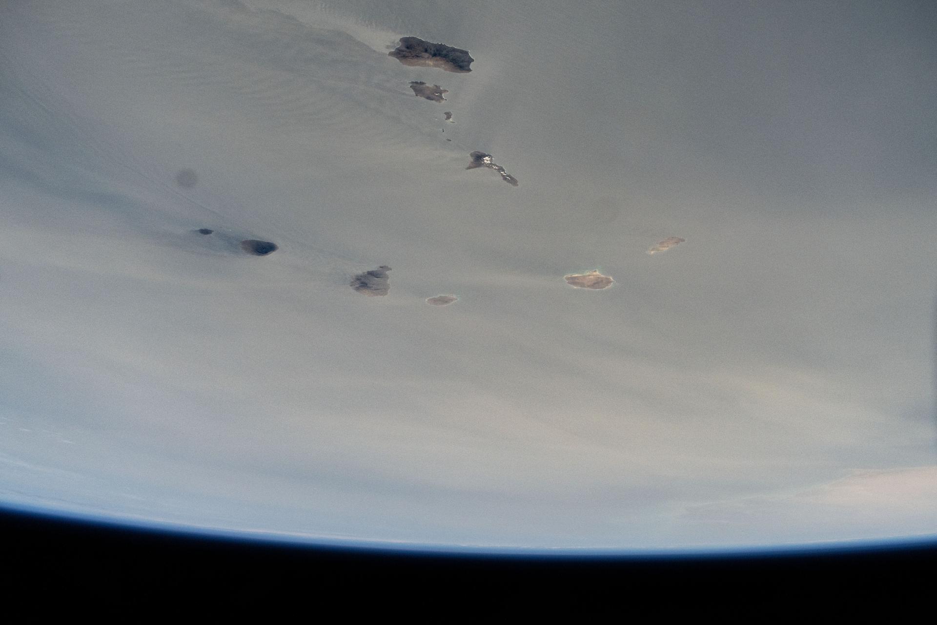 Cabo Verde, an island nation in the Atlantic Ocean off the coast of western Africa, is pictured from the International Space Station as it orbited 263 miles above.