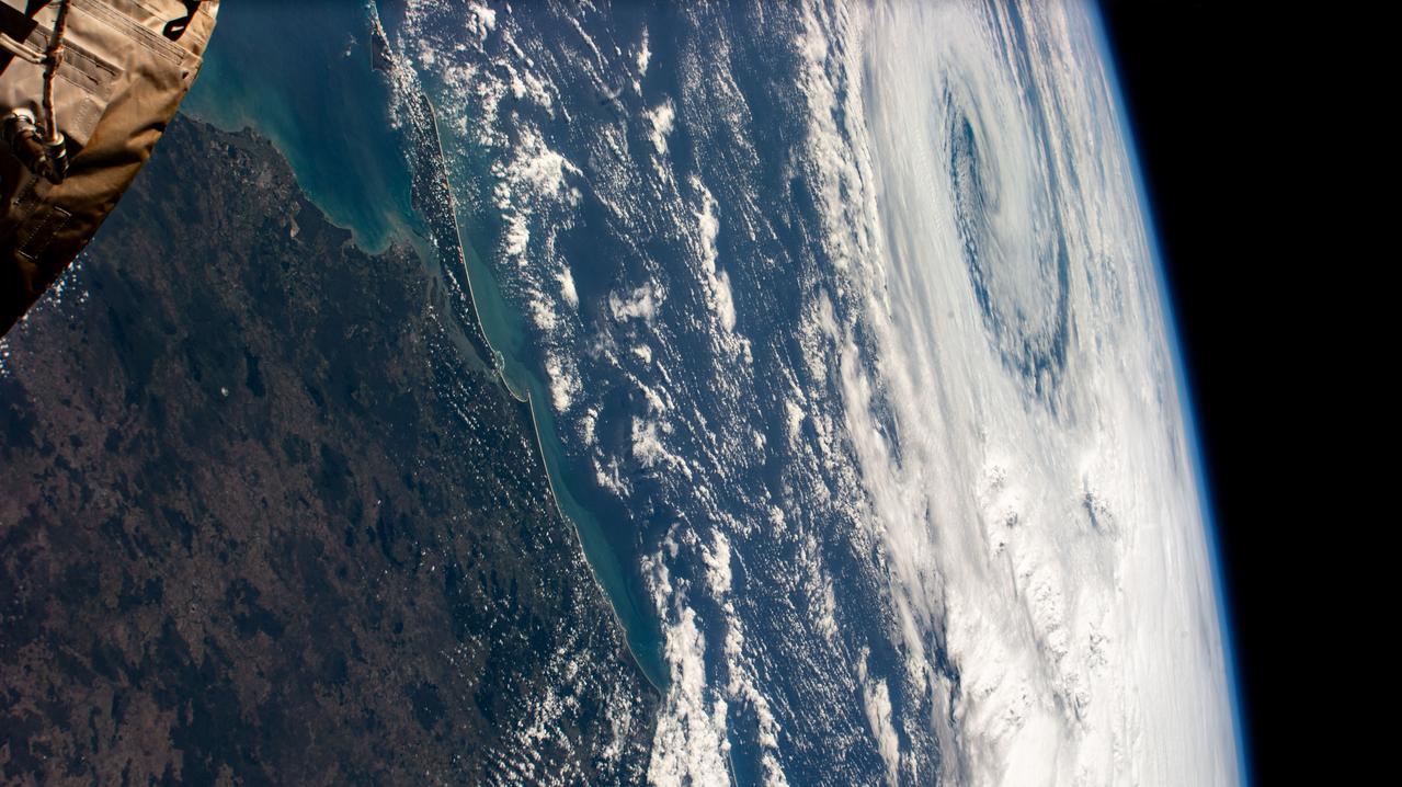 iss072e695137 (March 3, 2025) --- Cyclone Alfred nears the coast of Queensland, Australia, on the Coral Sea in this photograph from the International Space Station as it orbited 265 miles above the island continent.