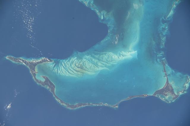 NASA image: Eleuthera, an island state that is part of the Bahamas archipelago