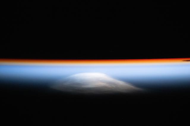 NASA image: The last rays of an orbital sunset outline Earth’s horizon