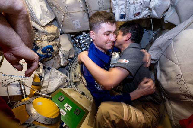 NASA image: Roscosmos cosmonaut Alexey Zubritsky enters the International Space Station