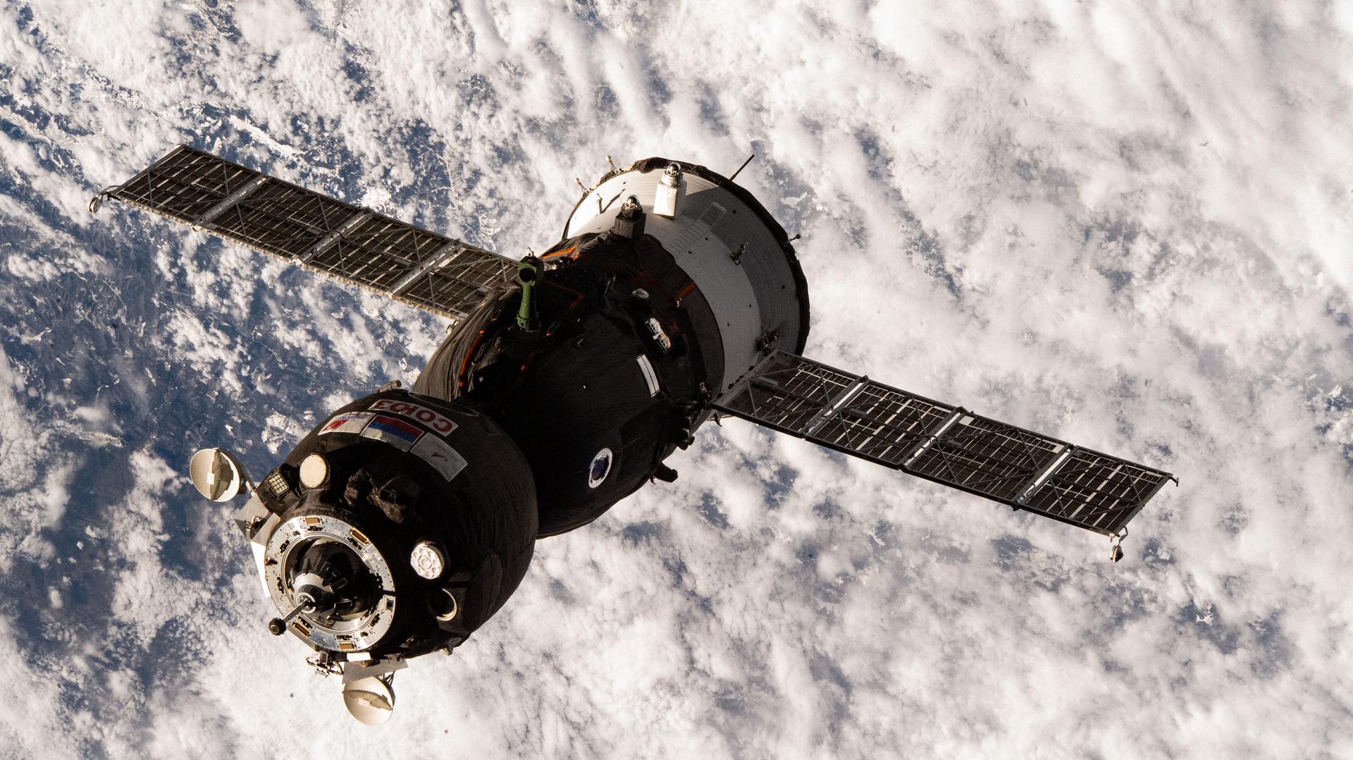 The Soyuz MS-27 spacecraft approaches the International Space Station 262 miles above Hungary on the European continent. The Soyuz spacecraft would dock shortly afterward to the Prichal module bringing NASA astronaut Jonny Kim and Roscosmos cosmonauts Sergey Ryzhikov and Alexey Zubritsky to the orbital outpost.