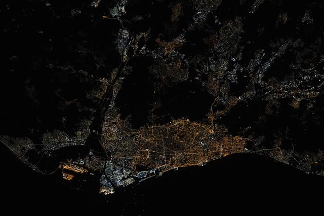 NASA image: Barcelona, Spain's second most-populous city, is pictured from the Internationnal Space Station