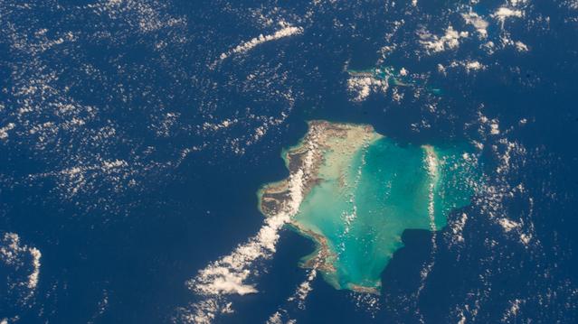 NASA image: The Turks and Caicos Islands in the Atlantic Ocean