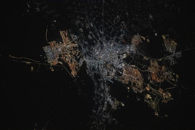 NASA image: Cairo, Egypt, the Arab nation's largest city located near the Nile Delta