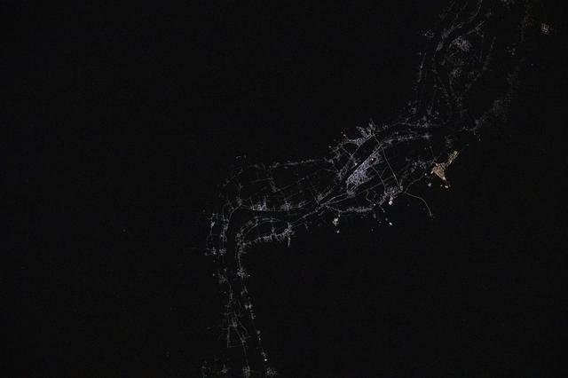 NASA image: Luxor, a 4,000-year-old city in Egypt, pictured from the International Space Station