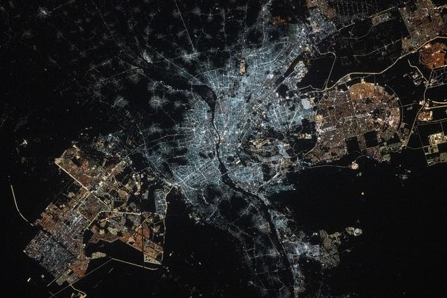NASA image: Cairo, Egypt, and its surrounding metropolitan area