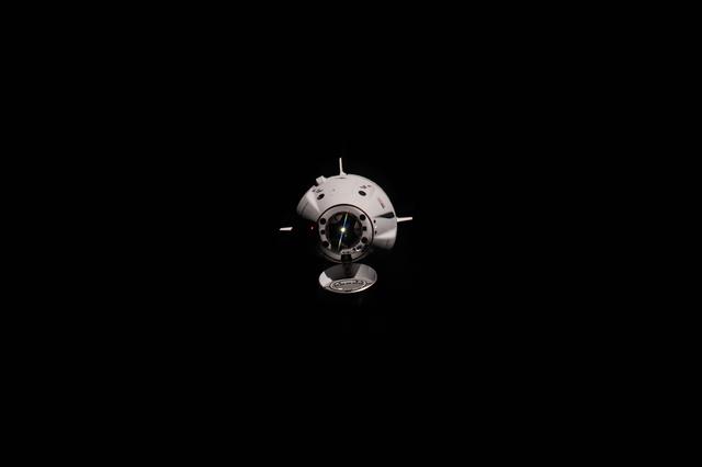 The SpaceX Dragon spacecraft carrying Axiom Mission 4 approaches the International Space Station