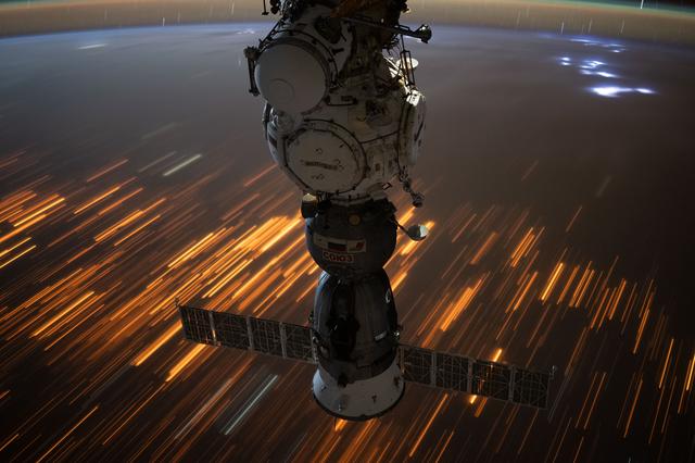 NASA image: The city lights of Sub-Saharan Africa streak below the International Space Station