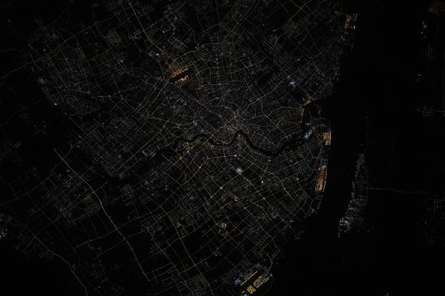 NASA image: Shanghai, China, situated on the Yangtze River where it meets the East China Sea