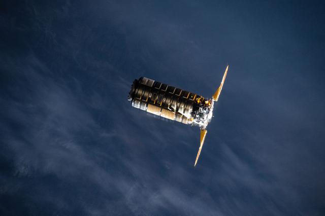 NASA image: The Cygnus XL cargo spacecraft approaches the International Space Station