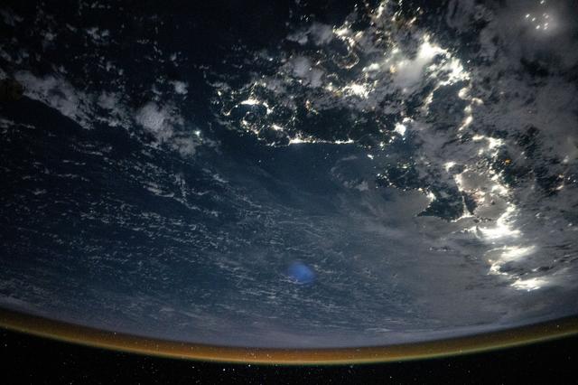 NASA image: City lights outline southern Japan from Fukuoka to Tokyo 