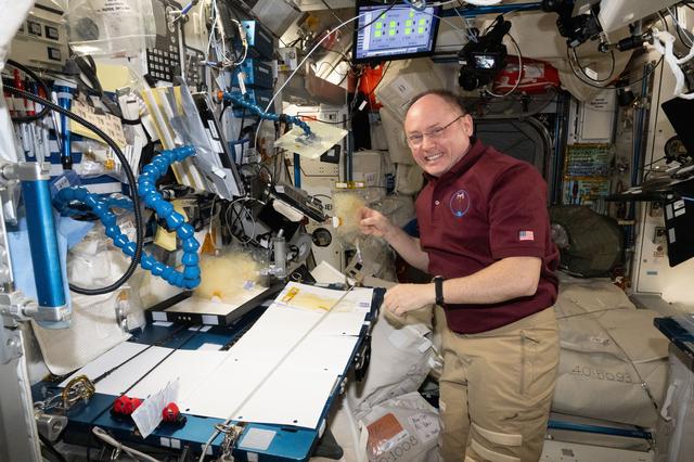NASA image: NASA astronaut Mike Fincke performs research operations for the BioNugtrients-2 investigation 