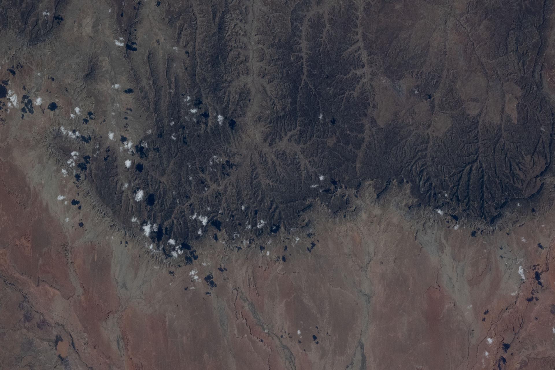 This section of the Navajo Nation in Arizona—part of a territory that also spans New Mexico and Utah—is seen from the International Space Station as it orbited 262 miles above the Colorado Plateau in North America.