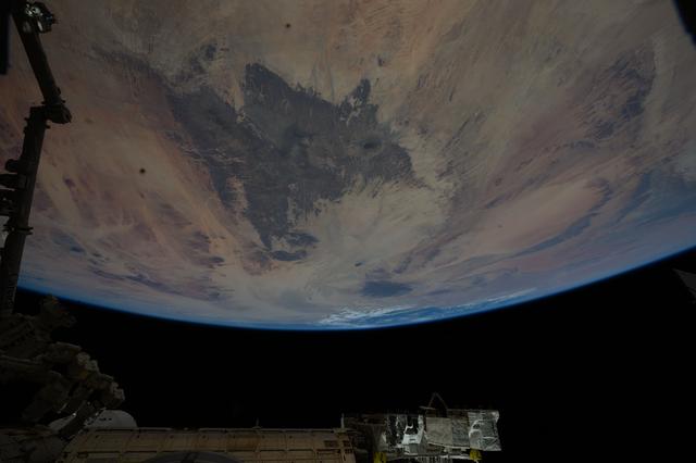 NASA image: The Tibesti Mountains in the Sahara