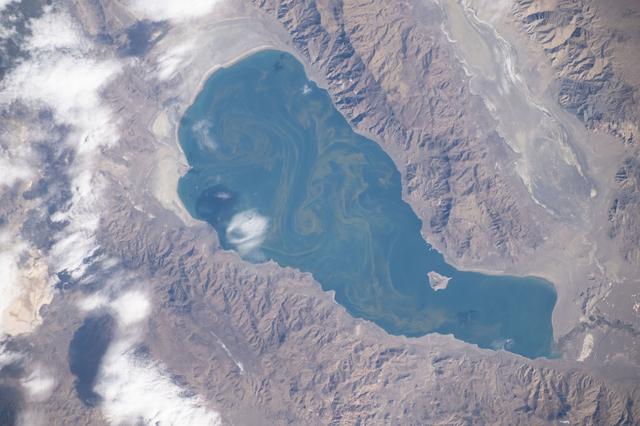 NASA image: Pyramid Lake located northeast of Reno, Nevada