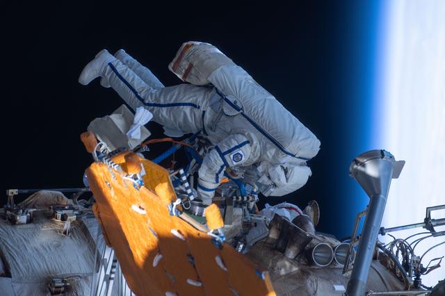 NASA image: Roscosmos cosmonaut Alexey Zubritsky during a spacewalk
