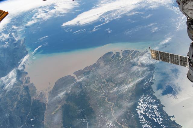 NASA image: Myanmar’s (Burma) Irrawaddy Delta—an important agricultural region in Southeast Asia