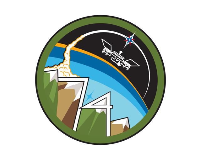 NASA image: The official insignia of the Expedition 74 crew