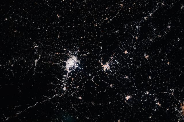 NASA image: Vienna, Austria, and Bratislava, Slovakia, light up the Central European nightscape