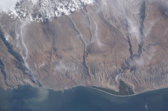 NASA image: A portion of the Atacama Desert along Peru’s southern Pacific coast