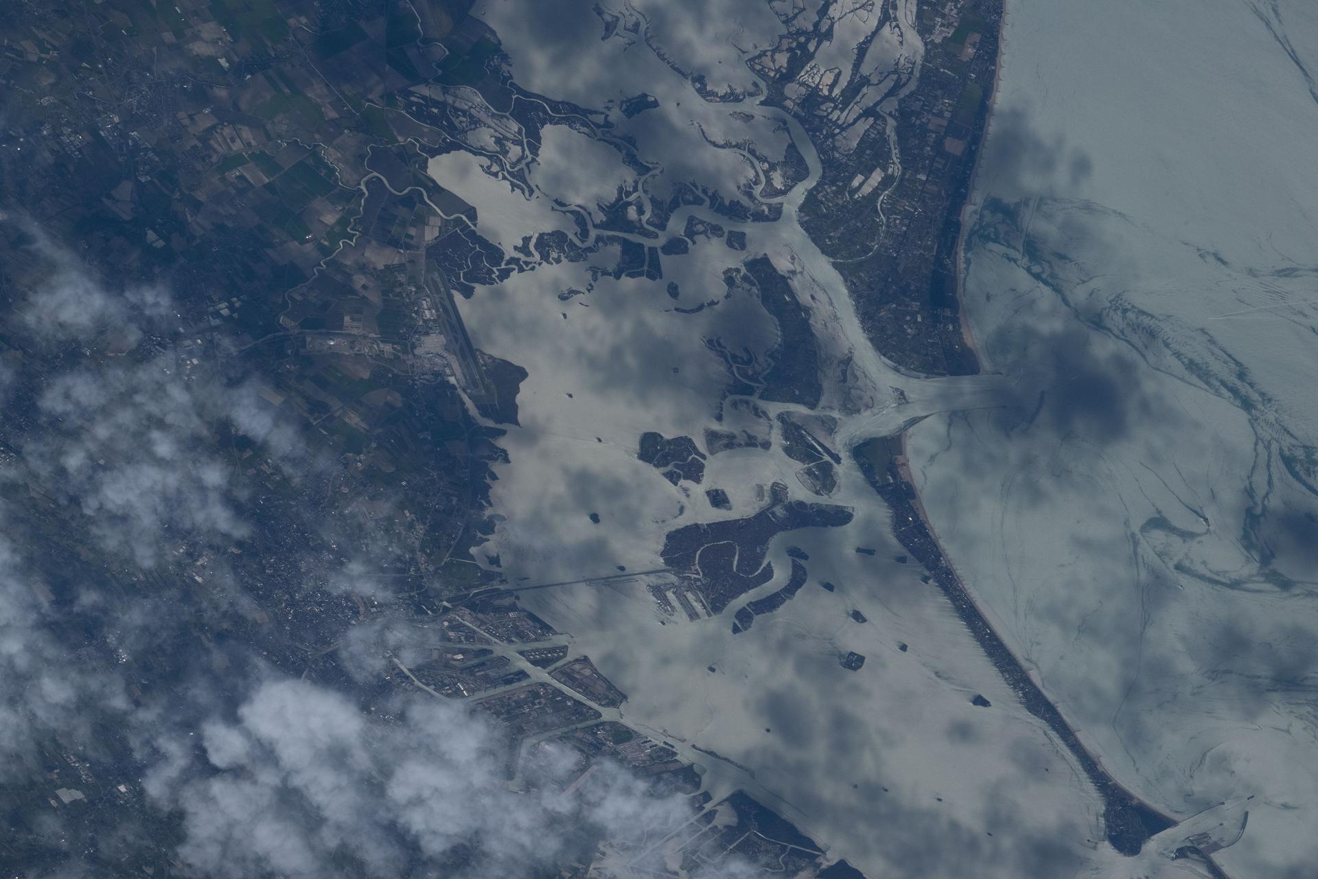 Venice, Italy, is pictured from the International Space Station