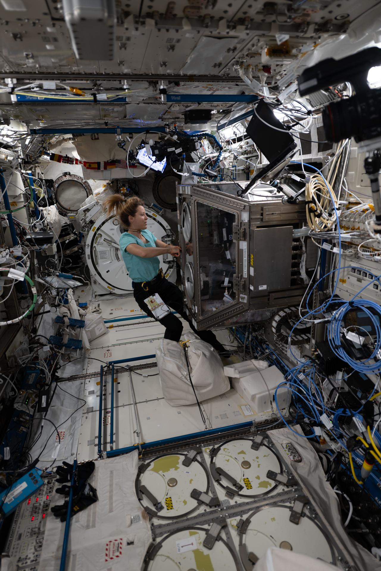 ESA (European Space Agency) astronaut and Expedition 74 flight engineer Sophie Adenot activates the Kibo laboratory module's Life Science Glovebox for the Intravenous Fluid Generation – Mini (IVGEN Mini) technology demonstration. Adenot was exploring ways to use the International Space Station’s potable water to produce medical grade intravenous fluids, or saline solutions, to treat medical conditions in space. IVGEN Mini seeks to reduce a crew’s dependence on cargo missions and avoid expiration of medical supplies on a spacecraft.