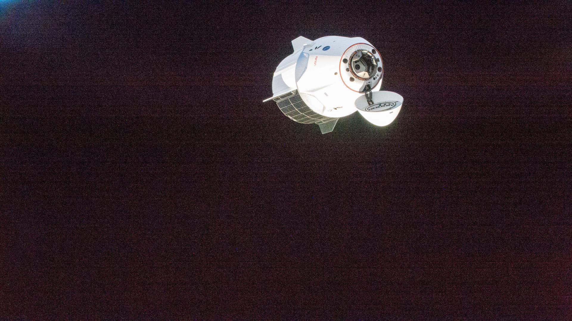 iss075e0157532 (Oct. 1, 2026) --- A SpaceX Dragon spacecraft carrying four members of NASA’s SpaceX Crew-13 mission approaches the International Space Station for a docking to the Harmony module’s forward port. Aboard Dragon were NASA astronauts Jessica Watson and Luke Delaney, CSA (Canadian Space Agency) astronaut Joshua Kutryk, and Roscosmos cosmonaut Sergey Teteryatnikov. Credit: NASA