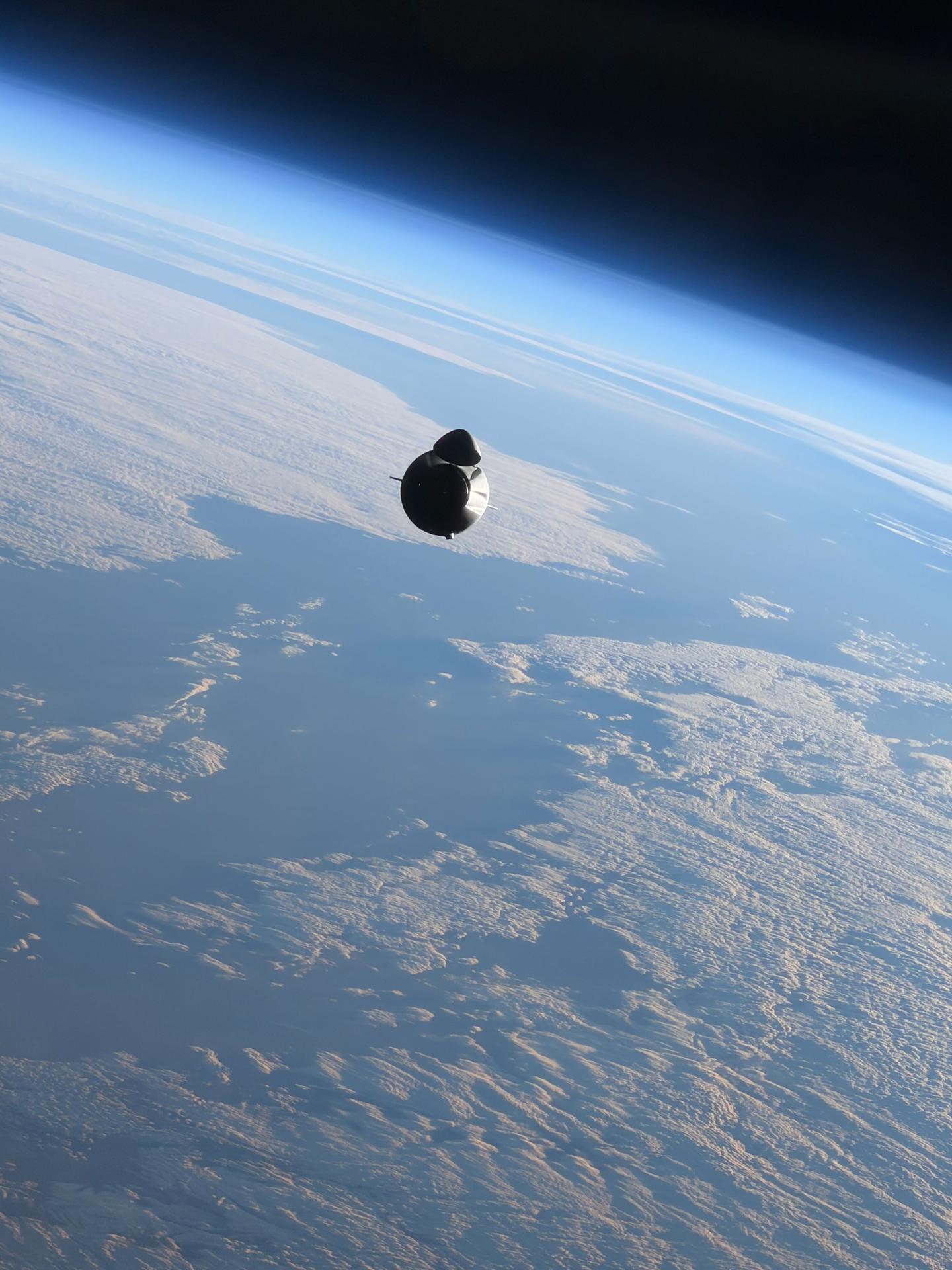 SpaceX Dragon cargo spacecraft approaches the International Space Station for an autonomous docking as both spacecraft were orbiting 261 miles above the African nation of Mali. Dragon delivered over 6,300 pounds of new science, supplies, and roll-out solar arrays to the Expedition 75 crew on SpaceX's 35th commercial resupply services mission for NASA.