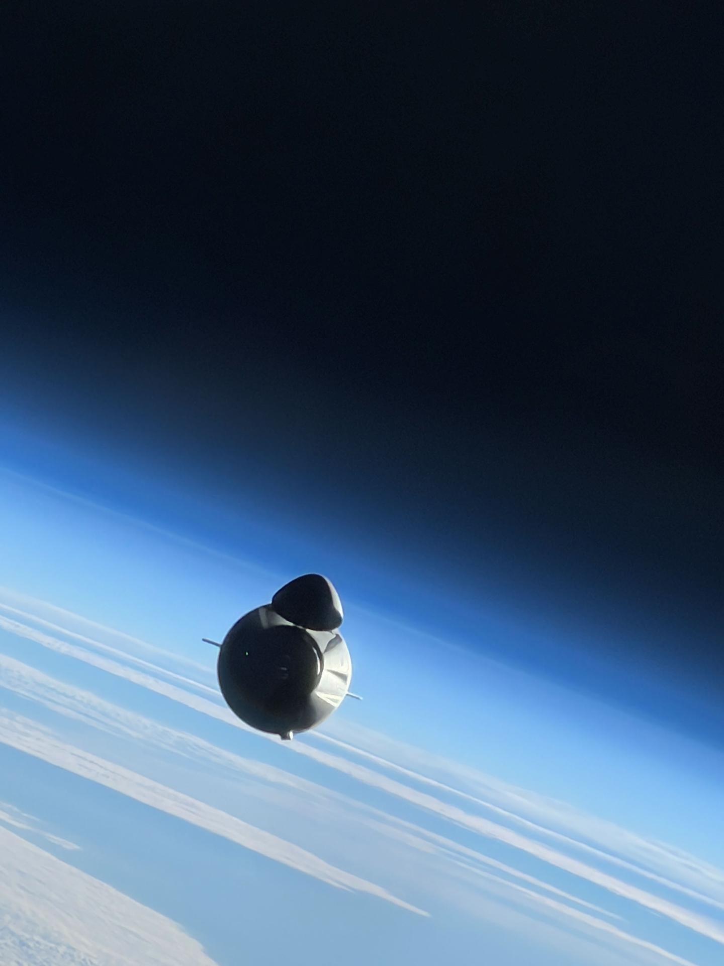 SpaceX Dragon cargo spacecraft approaches the International Space Station for an autonomous docking as both spacecraft were orbiting 261 miles above the African nation of Mali. Dragon delivered over 6,300 pounds of new science, supplies, and roll-out solar arrays to the Expedition 75 crew on SpaceX's 35th commercial resupply services mission for NASA.