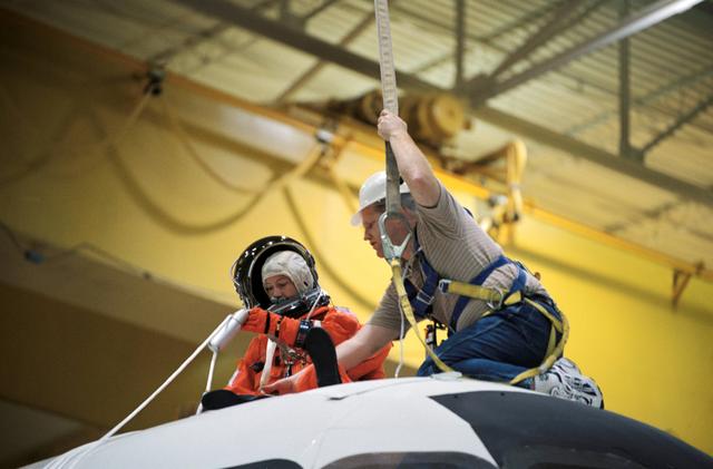 NASA image: STS-112 Preflight Emergency Egress Training