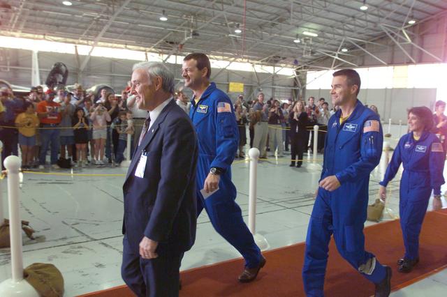 NASA image: STS-109 Crew Return Ceremony at Ellington Field