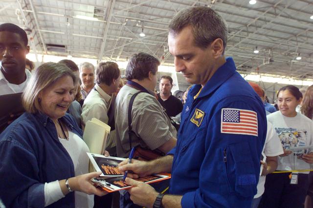 NASA image: STS-109 Crew Return Ceremony at Ellington Field