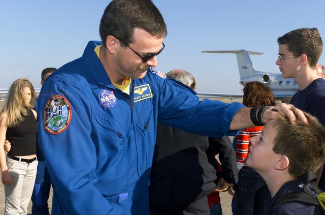 NASA image: STS-109 Crew Return Ceremony at Ellington Field