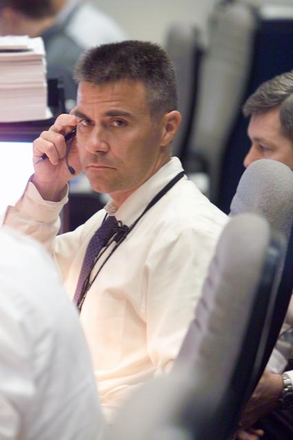 NASA image: Photographic coverage of STS-112 Launch in Mission Control Center (WFCR), Bldg.30.