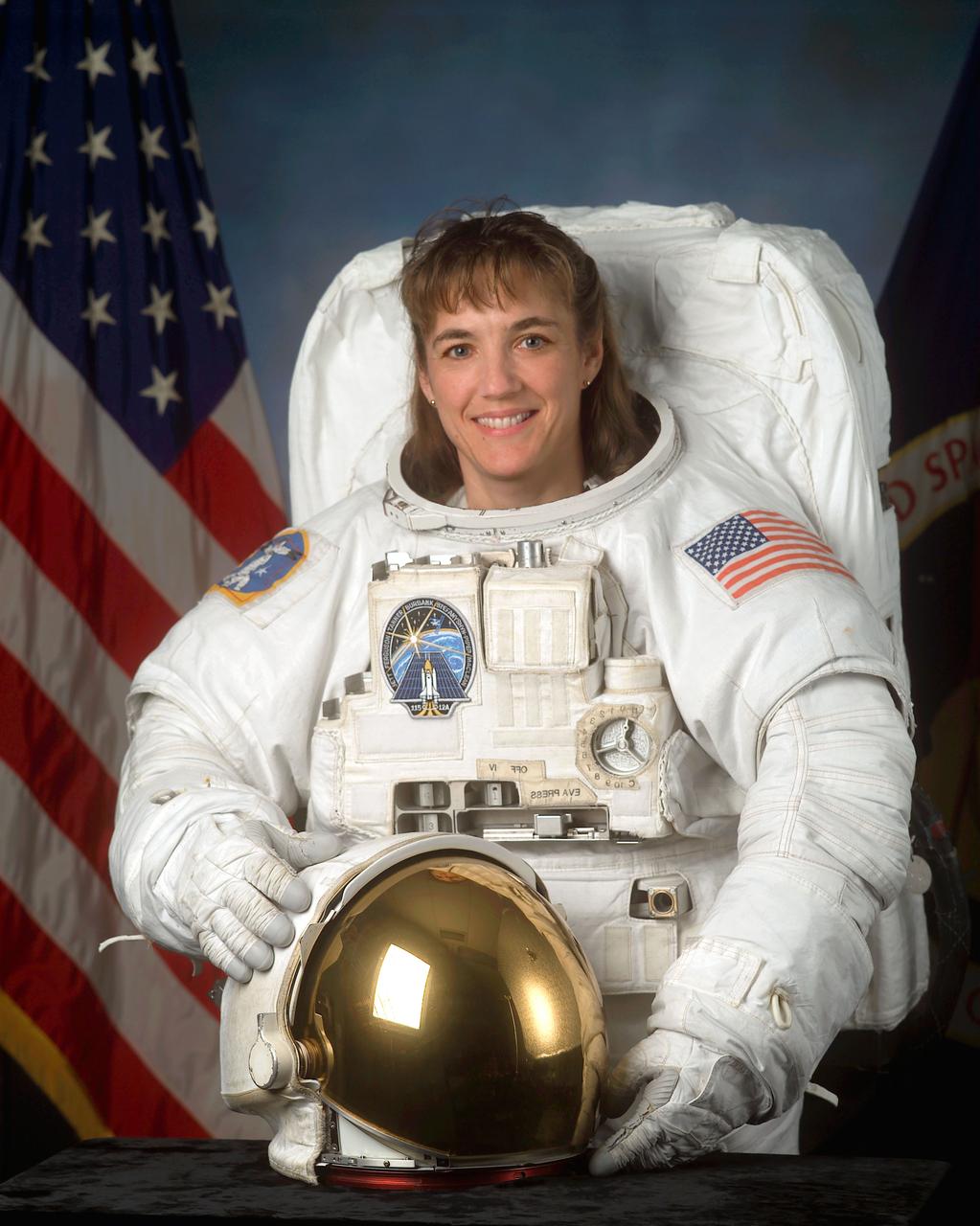 JSC2003-E-30910 (13 March 2003) --- Astronaut Heidemarie M. Stefanyshyn-Piper, mission specialist